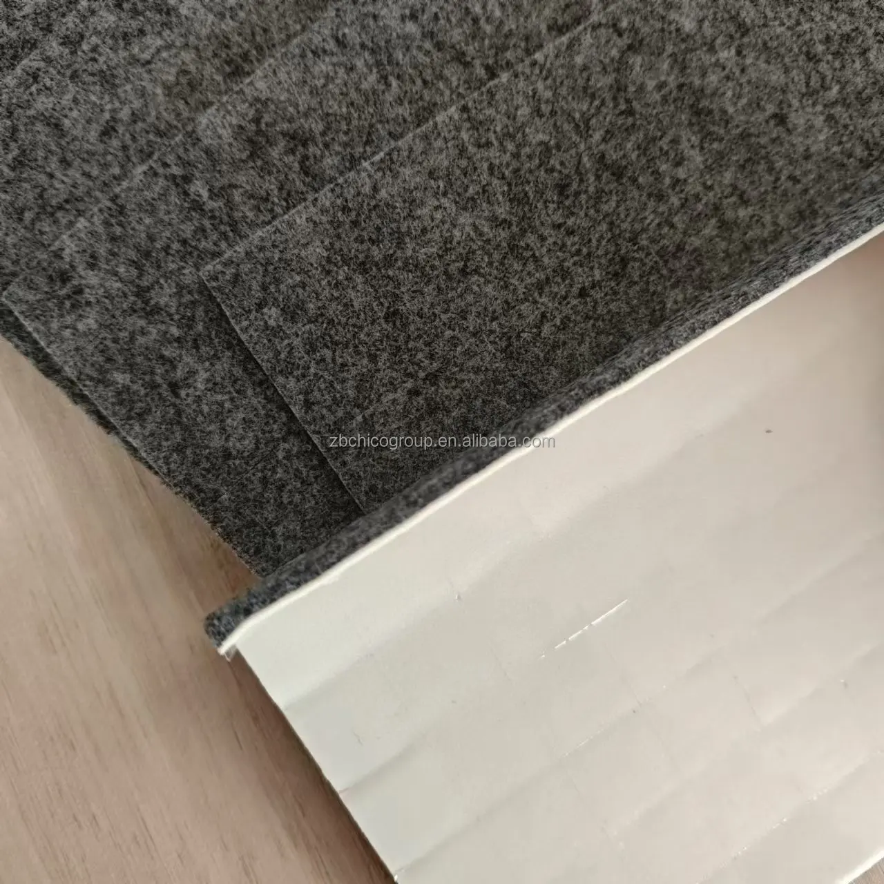 Wholesale Price Custom 18*18*4+1 mm Adhesive Felt Protector Pads with Cling Foam to Protect Glass When Shipping on Sheets