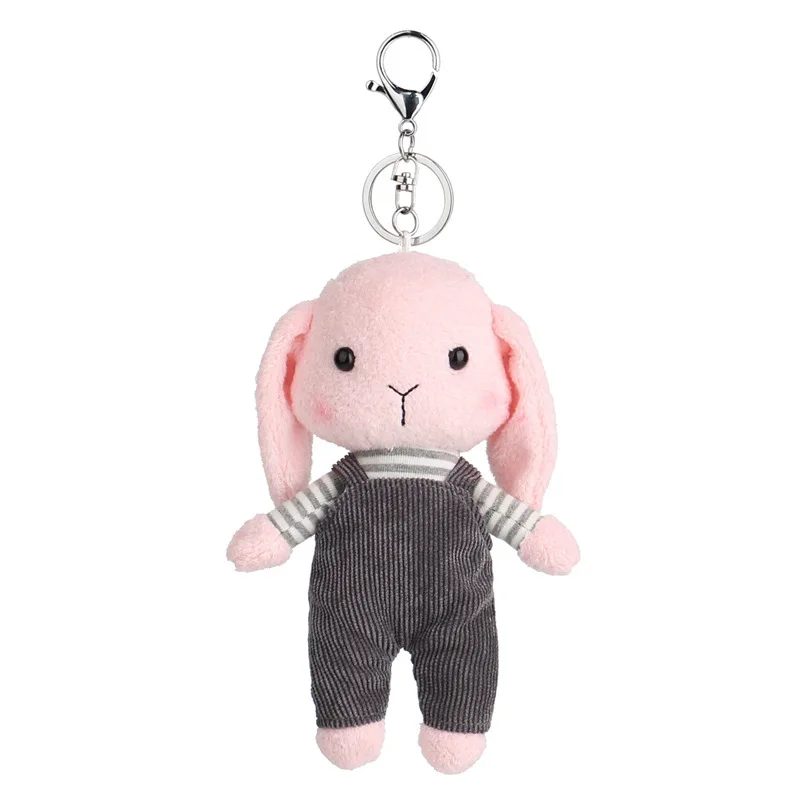 2023 Wholesale High Quality Key Chain Accessories Cute Plush Bear Bunny Toy Car Key Chain