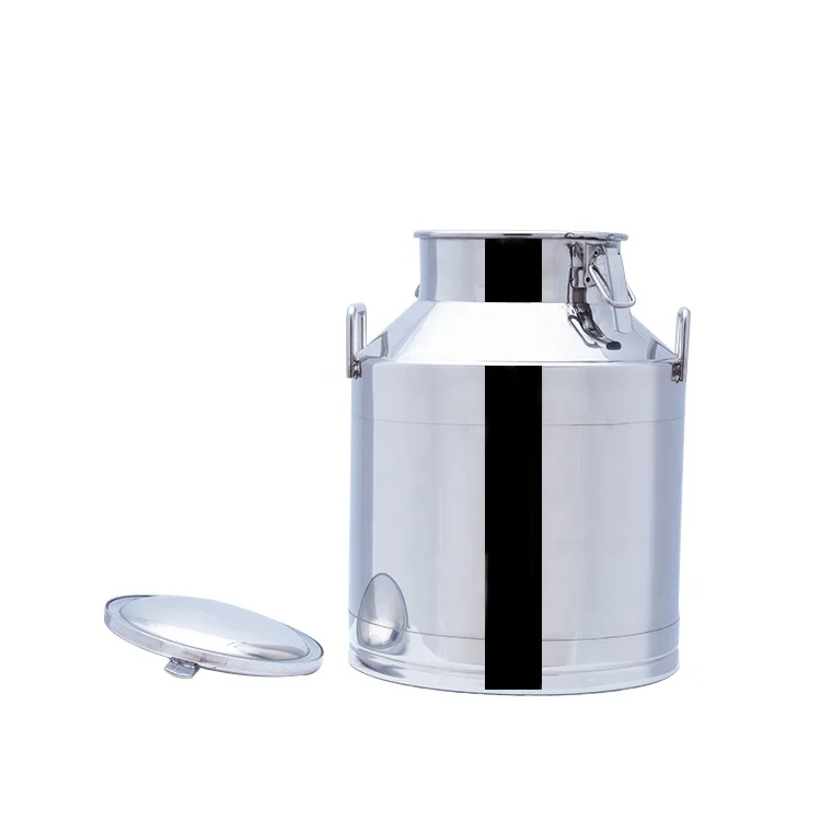 Hot sell mirror polished aluminum barrel 5L-20L  stainless steel mini metal milk can