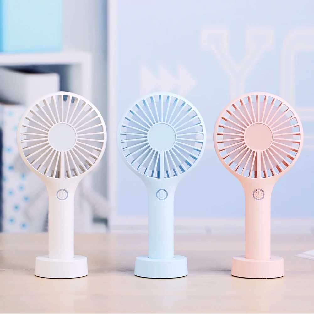 Free Sample wholesale new personalized usb small mini desktop personal portable battery rechargeable handheld air cooling fan
