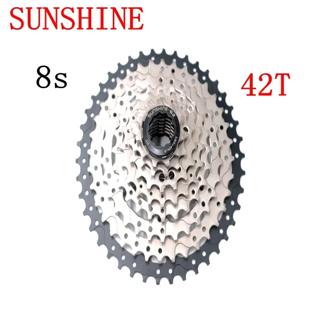 SUNSHINE 8-speed Flywheel Cassette Mountain Road Bike 42T Bicycle Flywheel for Bicycle Parts