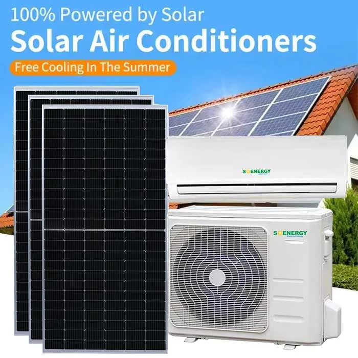 12000 Btu AC/DC hybrid solar air conditioner  Multi split inverter air conditioner With Solar Panel Energy