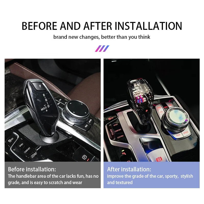 New Customized Car Interior Accessories Crystal Handle Gear Shift Knob For BMW 6 Series 6GT G32 F06 F12 F13 2011-2019