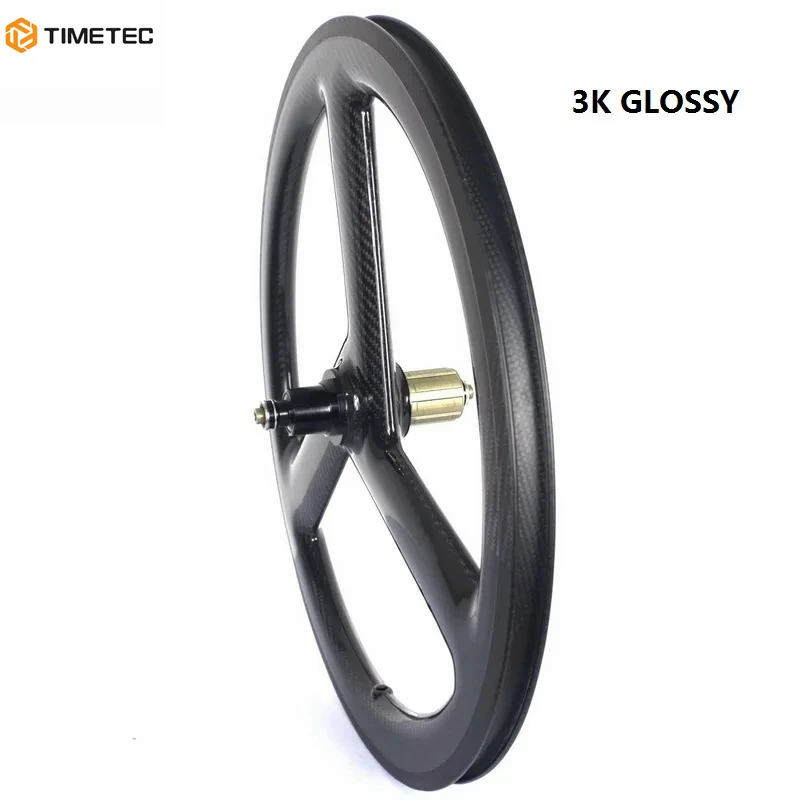 20 Inch Tri Spoke Folding Bike Wheels, BMX Wheelset, Clincher Rim Brake, V Braking, 9 Speed, 10 Speed, 11 Speed, 451 3 Spokes
