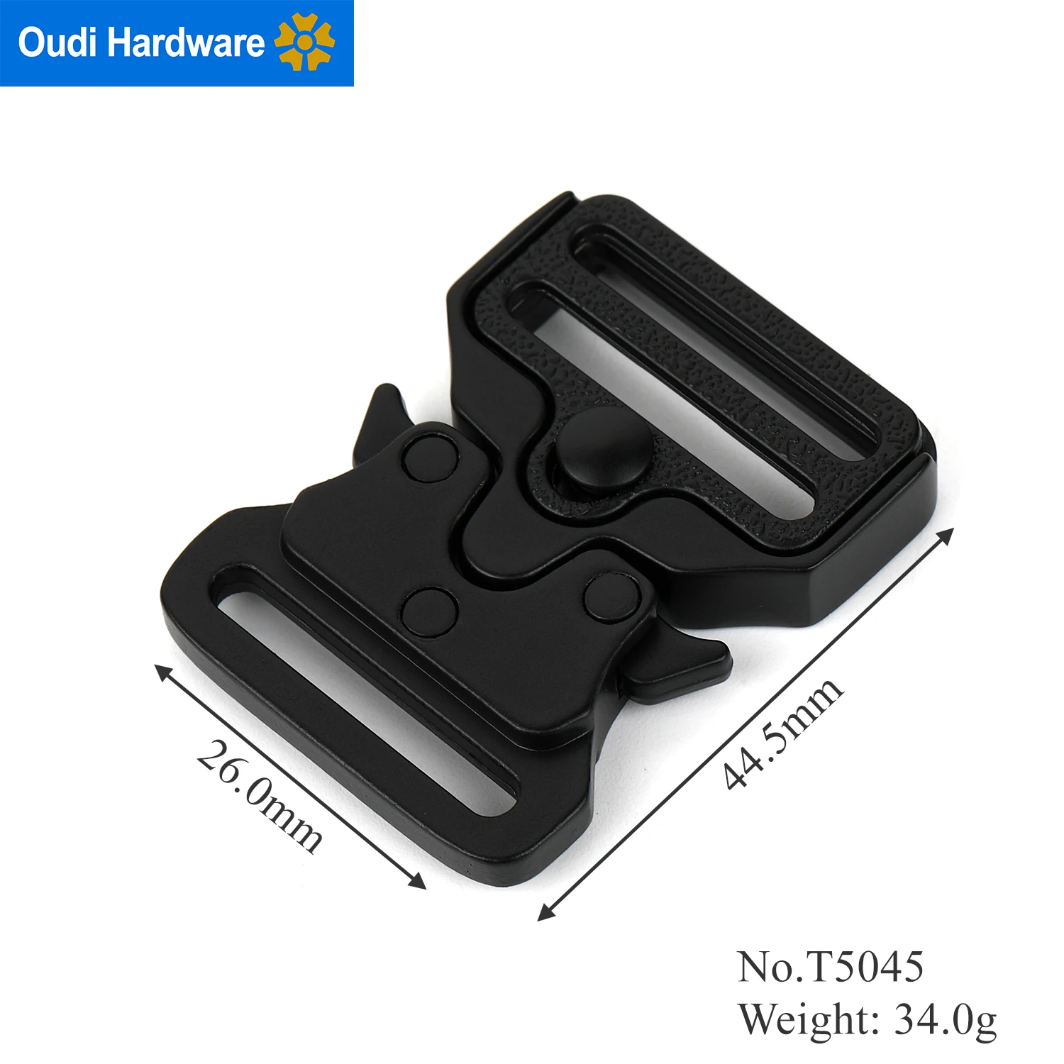 T5045 Wear-resisting 25MM Side Release Buckle Metal Tactical Belt Buckle Wholesale