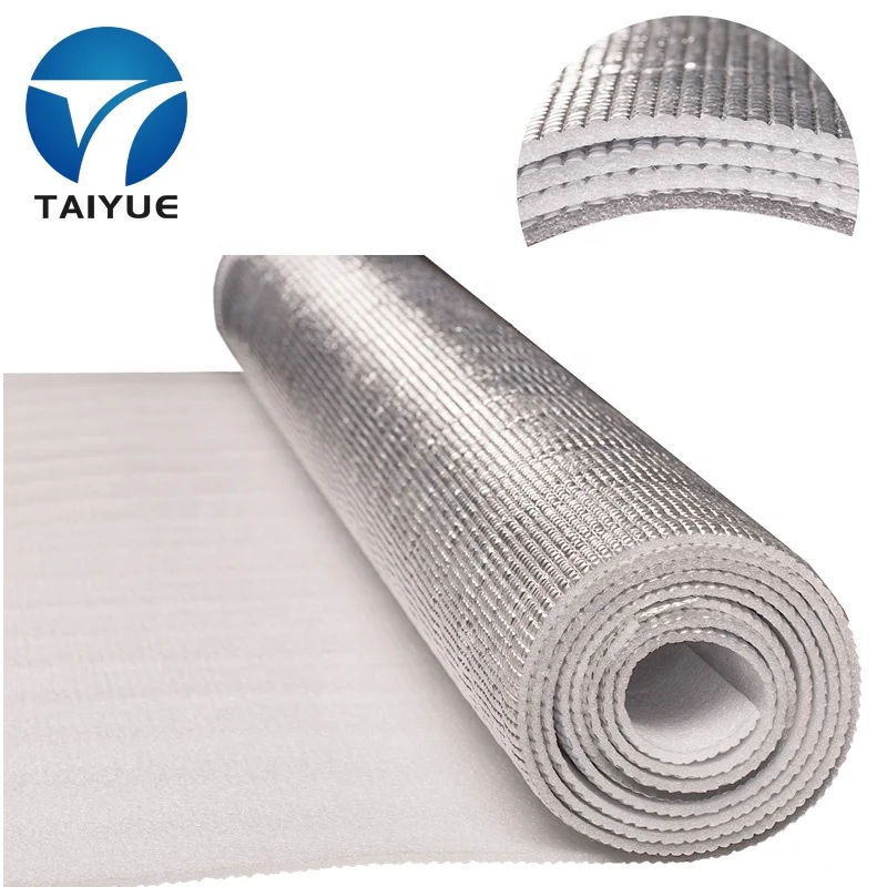 Modern Design EPE Foam Core Aluminum Film Reflective Insulation Roll Thermal Warehouse Application XPE Aluminum Foil Material