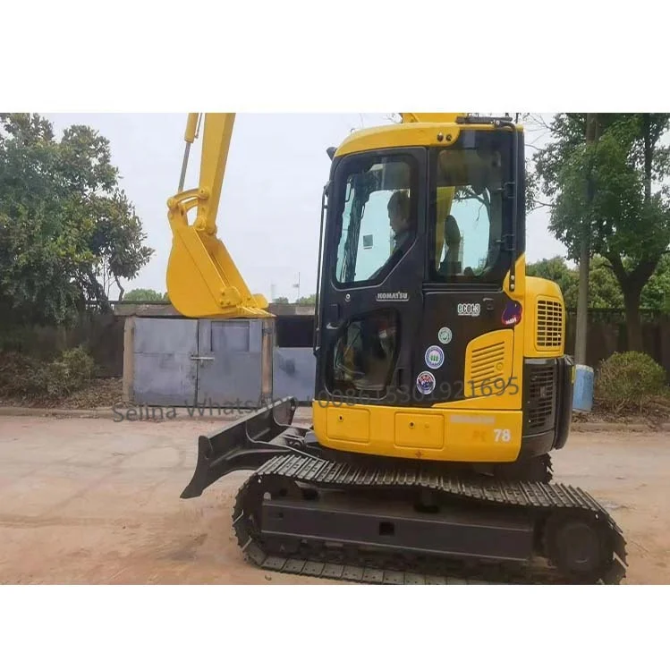 Used Small Excavator Komatsu PC 78 mini digger With Rubber Track on sale