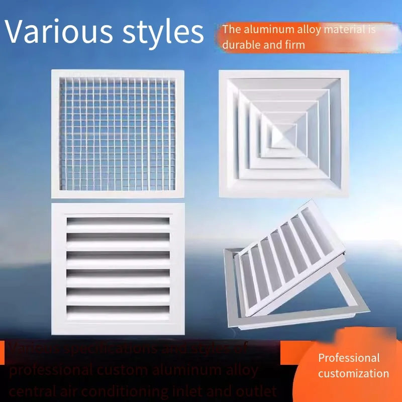 Aluminum Return Air Grille With Metal Screen Air Filter Floor Register Vent