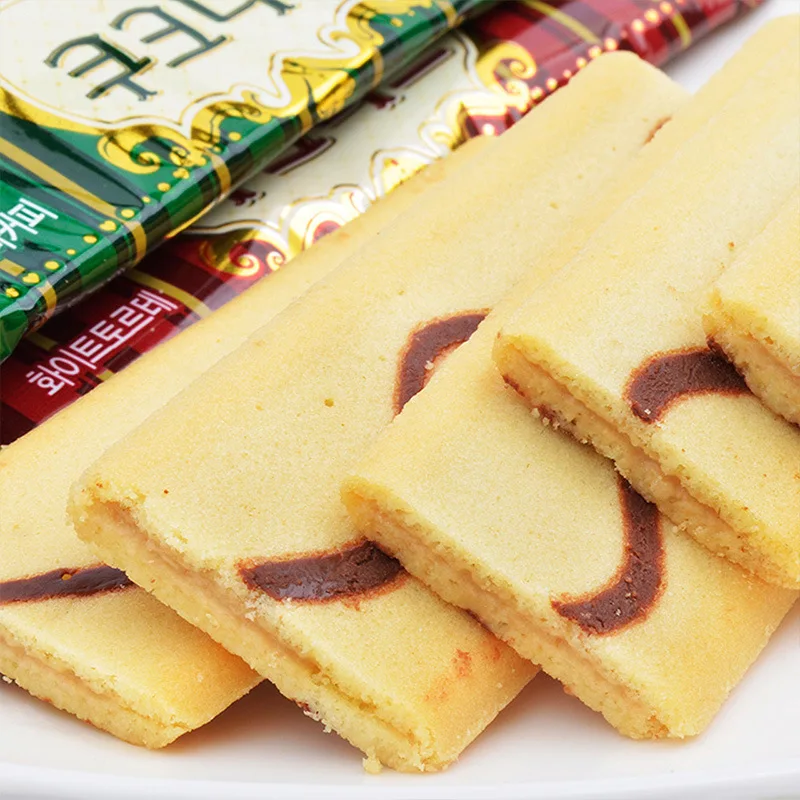 Wholesale Exotic Snack Cookies Cream flavored sandwich cookies biscuits Asian snacks