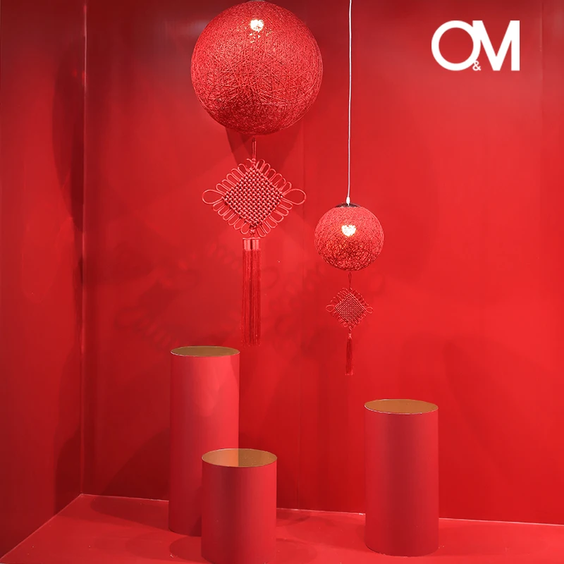 Дизайнерские бумажные фонари O & M, китайские витрины для окон, товары для Украшения витрин магазина