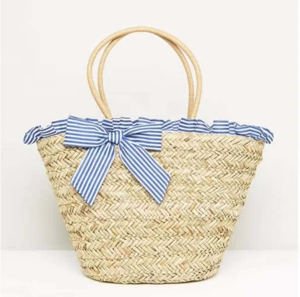 Wholesale straw bags China supplier 2024 newest wholesale natural straw tote bags for woman