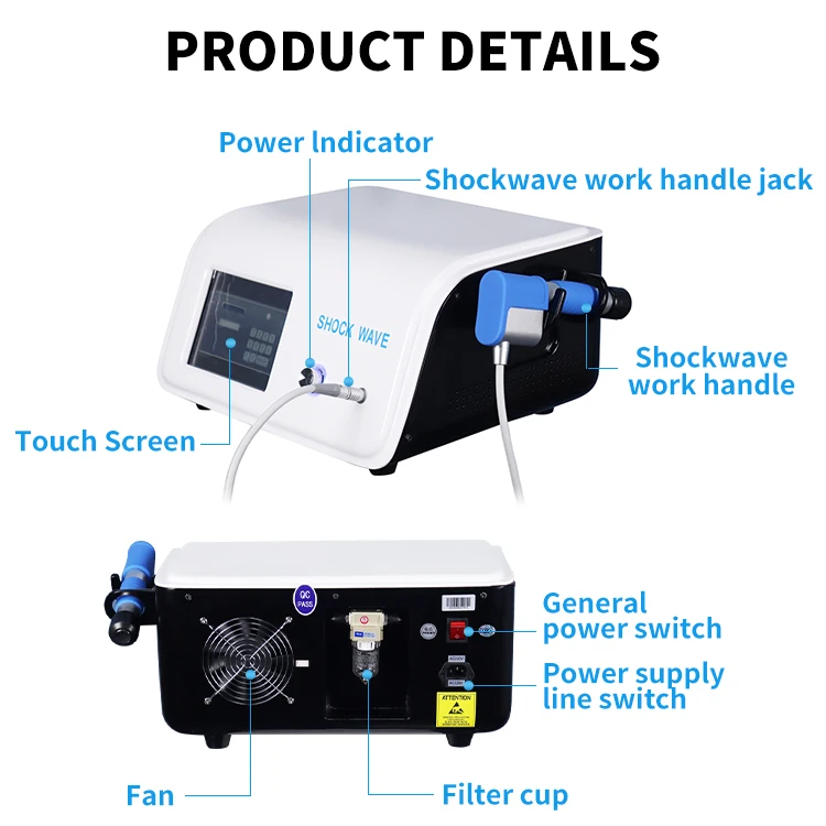 Vet Equine Shock Wave And Air Pressure Shockwave Chiropractic Spine Medical Physiotherapy Equipment