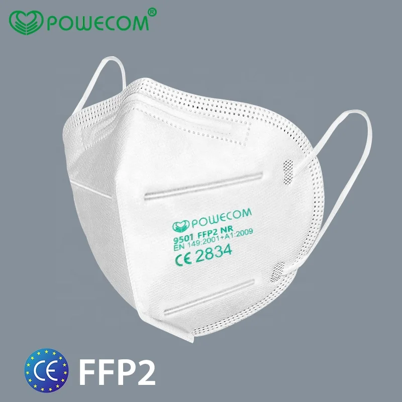 POWECOM  Custom popular FFP2 9501 masken  facemask Halbmaske FFB2 particle filtering half mask
