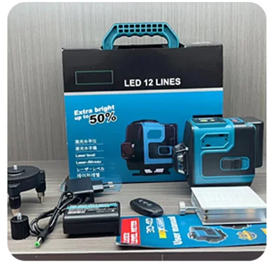 lazer level green beam laser cross 12 line self leveling 3d auto rotary construction nivel laser 3 Dot Laser Levels