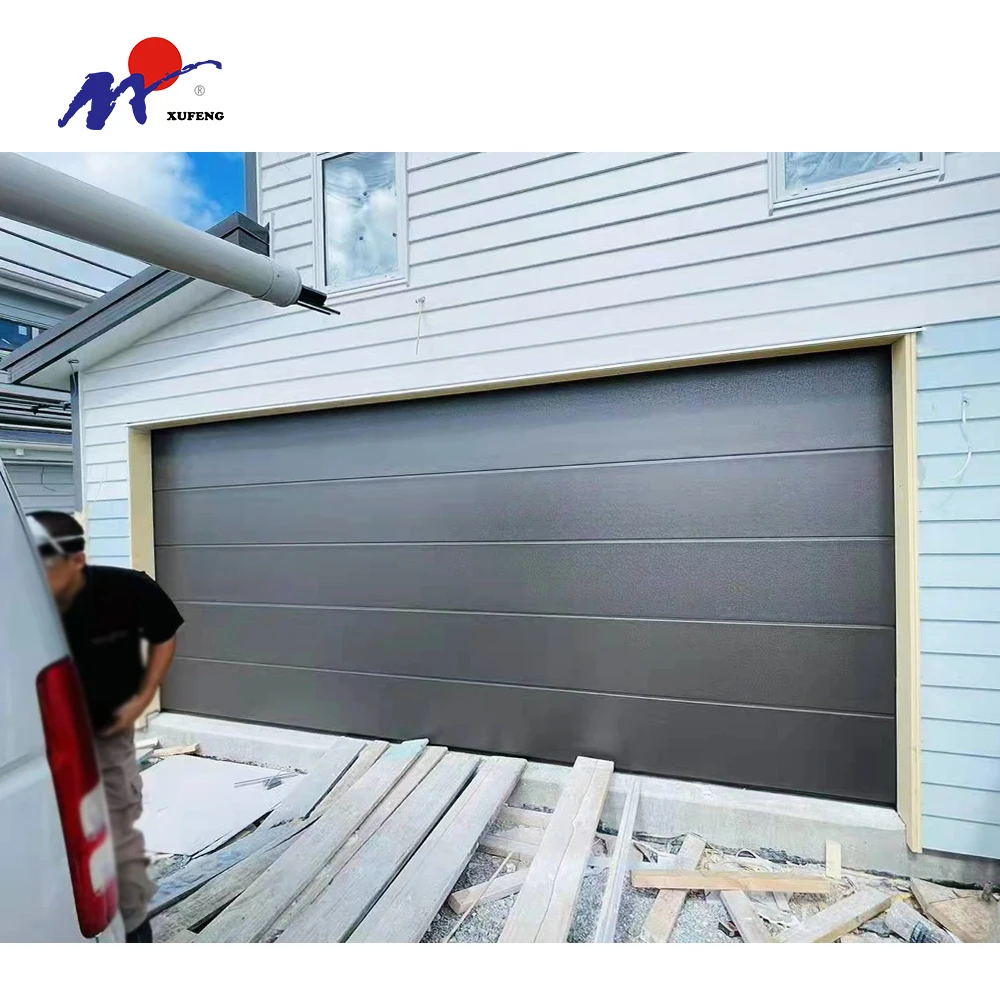 Электрическая секционная Современная Бытовая Автоматическая гаражная дверь из нержавеющей стали