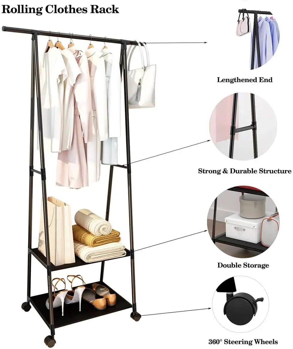Simple coat racks modern floor-to-ceiling storage rack hanger multifunctional indoor set of fixtures hanger