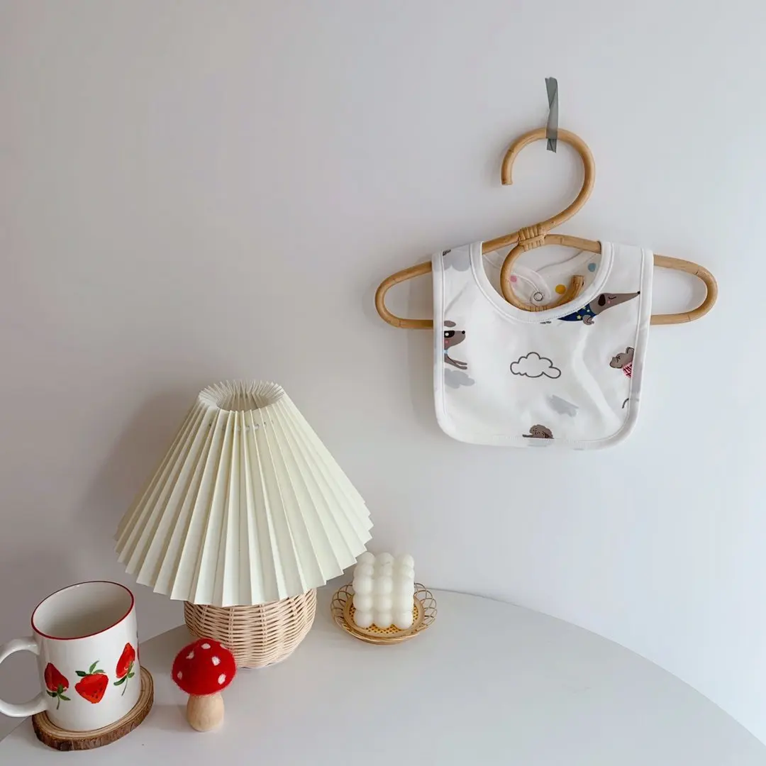 hot sale Baby Bib White Printable Part colored Edged Personalized Custom Baby Bibs