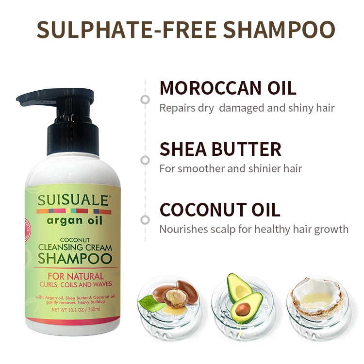 Wholesale Natural Moisturizing Damage Repaired Organic Hair Care Conditioner Argan Oil Shampoo Set