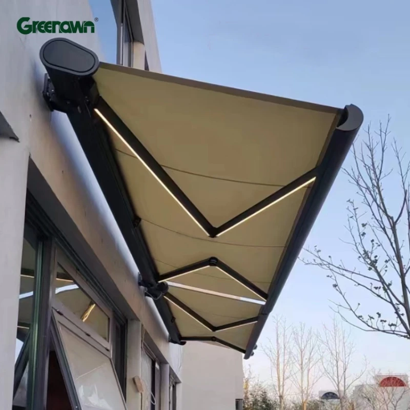 3x3 3x4 4x4 4x6 Outdoor and aluminum retractable awning wall mounted full cassette awnings canopies for home