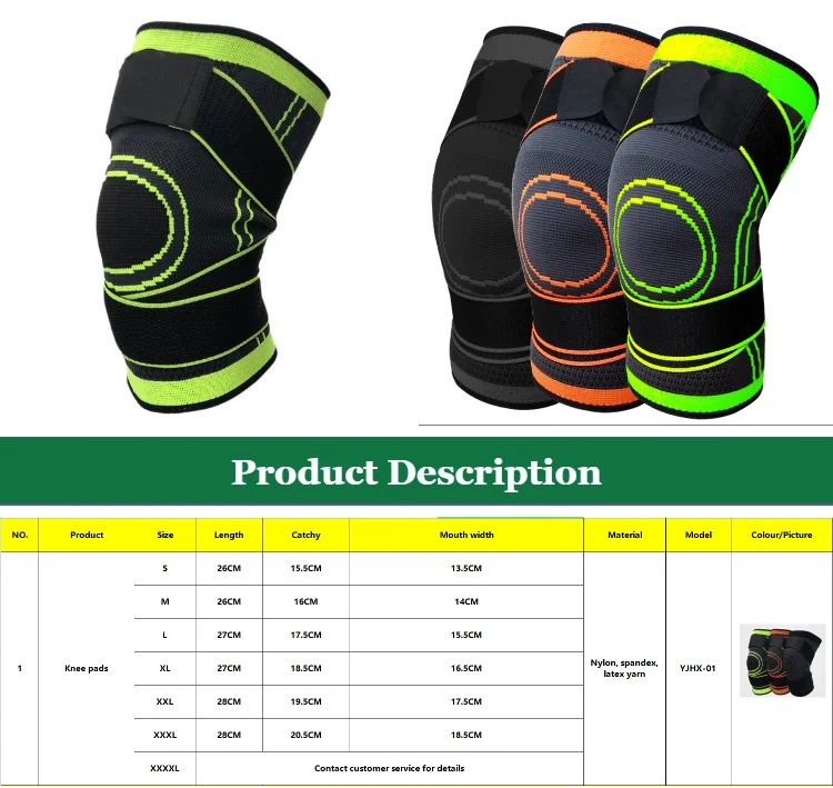 2021 Hot Sell Sport Nylon Compression Open Knee Brace Pads For Pain Relief Knee