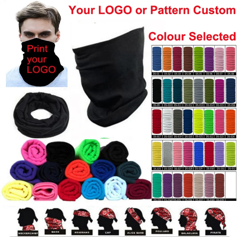 Multifunctional Polyester Seamless Sublimation Buffs Custom Snoods With Your logo Neck Gaiter Mask