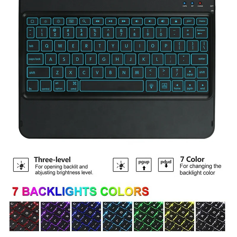 2021 High End 2 in 1 Custom 180 Degree Flip Full Protection Rugged 11 inch Wireless Keyboard Smart Tablet Case for iPad Pro 11