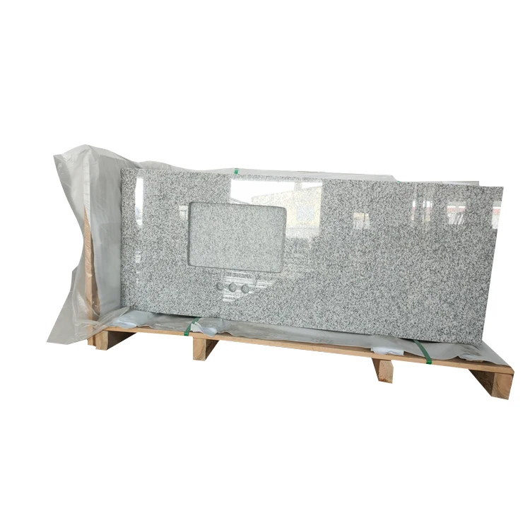 Modern Latest Custom-Made Lm-T-26 Granite Cream White Bathroom Countertop Kitchen