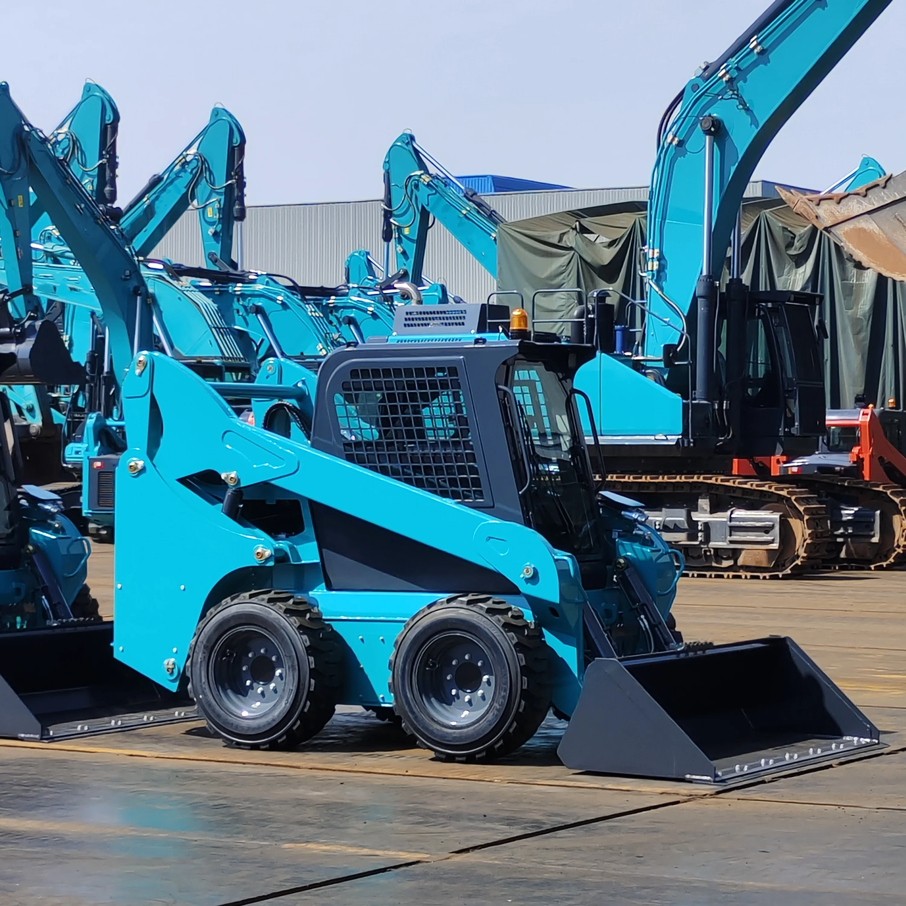 Fast delivery!!! Hot Sale 6 ton Mini Skid Steer Loader SWL2820 Four Wheel Drive With Attachments