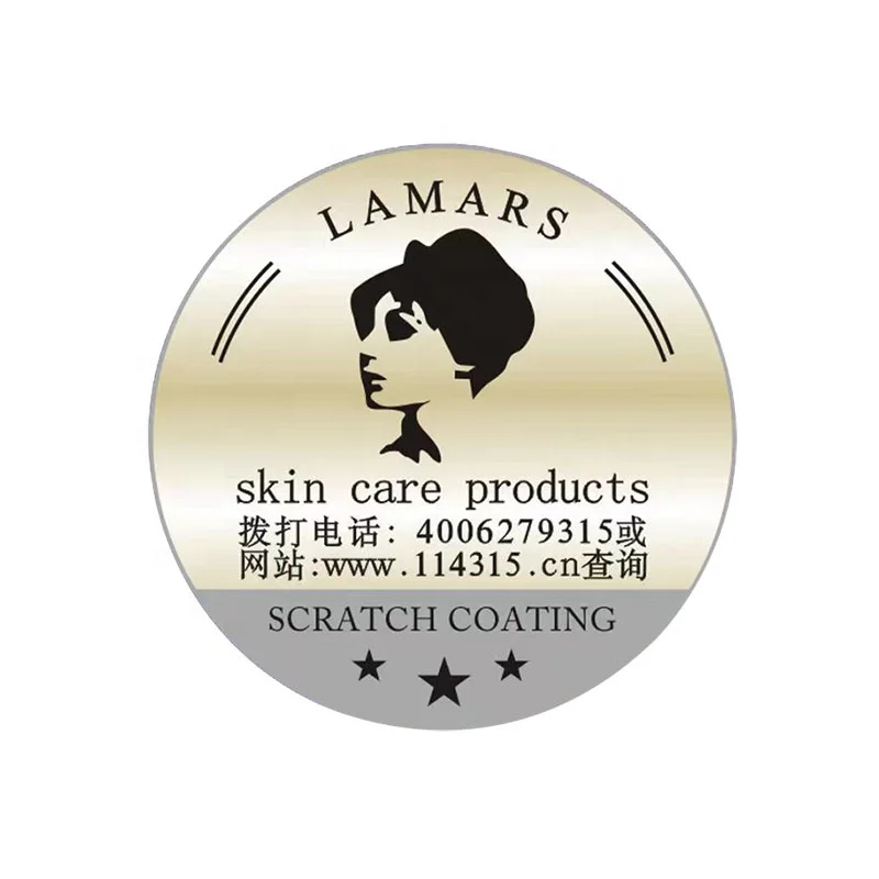 Make Laser VOID Custom Security Holographic Label 3D Hologram Sticker Authorized Scratch Off Stickers Labels