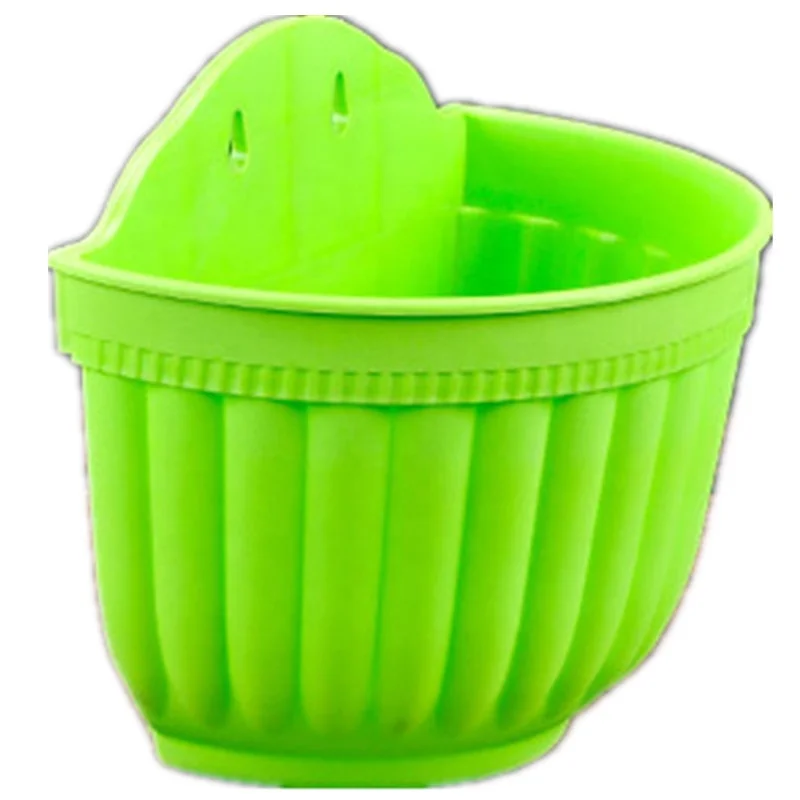 Porch Wall Mounted Garden Resin Plant Flower Pot Basket Container for Orchid Herb Aloe Succulent Cactus