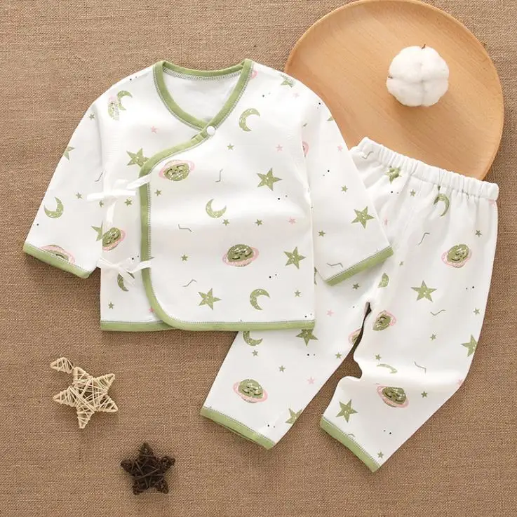 
OEM/ODM baby underwear spring and autumn new born clothes 100% cotton unisex baby clothes soft baby clothing sets 0-6 months 
