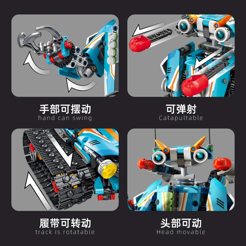 OEM/ODM Intelligent Programming Remote Control Educational Building Block Toy Robot Blocks