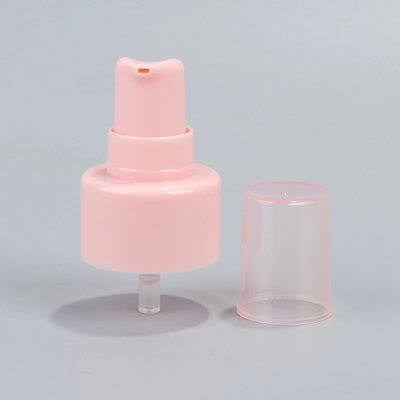 Pink Color Plastic Cream Pump 24 410 28 410 Treatment Pump For Skin Care Bottle