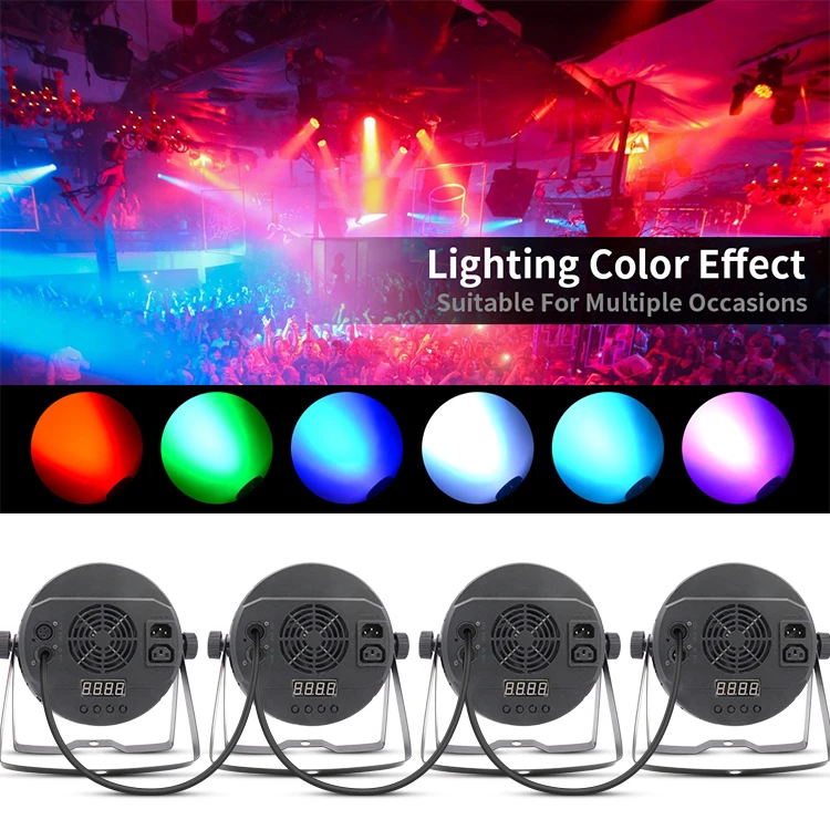 Большой ковш светодиодный сценический светильник 54*3 Вт RGB 3-в-1 профессиональное сценическое освещение для дня рождения свадьбы LPC017N