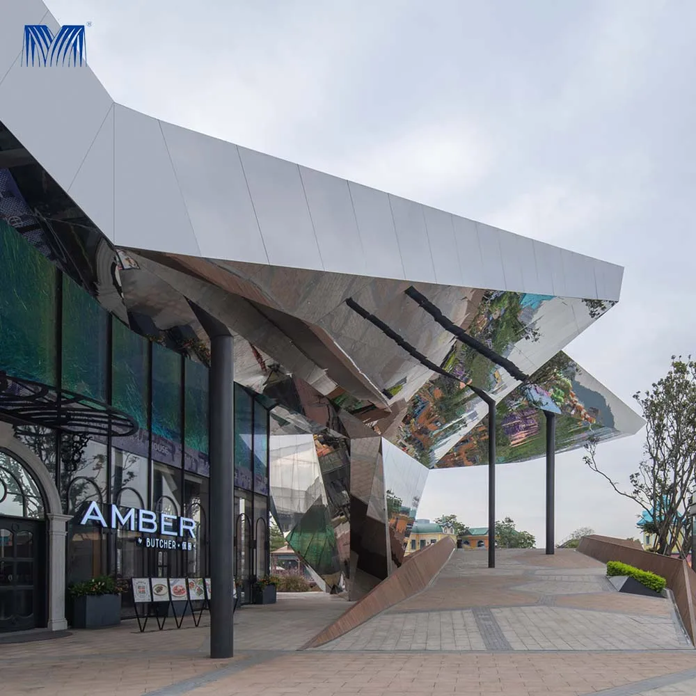 Curtain concrete cladding facade carved decorative wall panels building facade panel aluminum 3d perforated panel