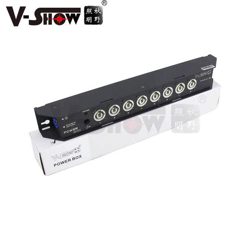V-Show 1pc Upgraded DMX Splitter 4 1DMX Input & 5 Outputs Power Led Indicator Dj Stage Lights Beam
