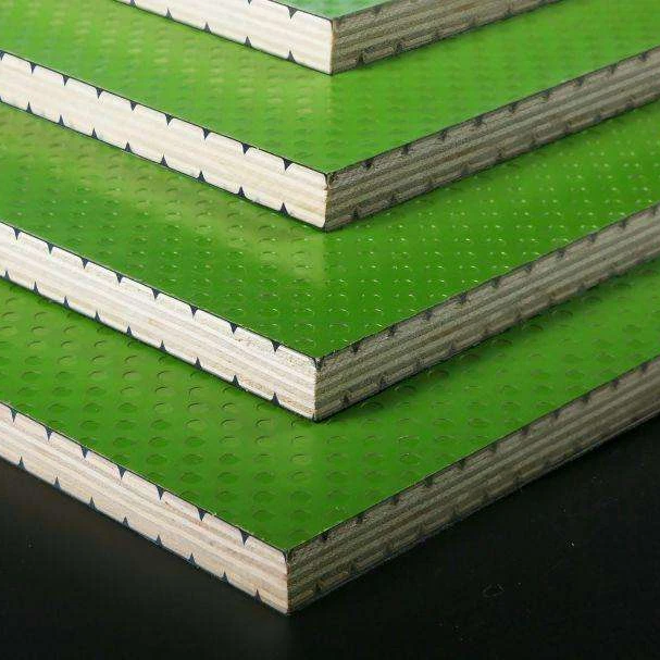 Hot Sale Pvc Building Materials Green Plastic Film Faced Plywood 18mm Wood Core Plywood Boards