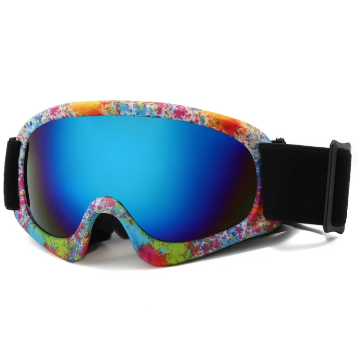 New Custom Red Pink Ice Skating Goggles Snow Board Ski Goggles for Kids Youth Teens Boys and Girls
