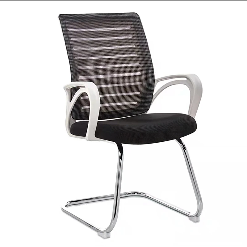 Дешевый новый стиль стул с бантом на ножках компьютерное студенческое сиденье Сетчатое белое эргономичное офисное кресло