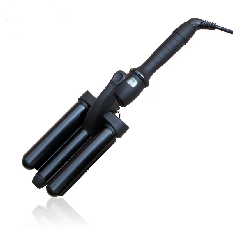 Brand new superior quality hair styling tools ceramics curling iron Deep wave household Professional 3 barrel curler iron