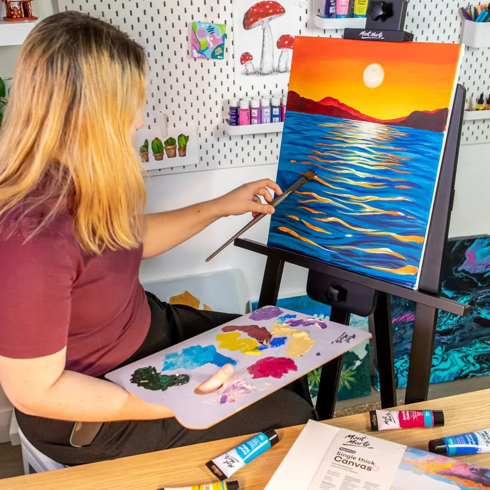 Mont Marte Signature Canvas S.T. 30x40cm Pack 2 blank stretched canvas for painting