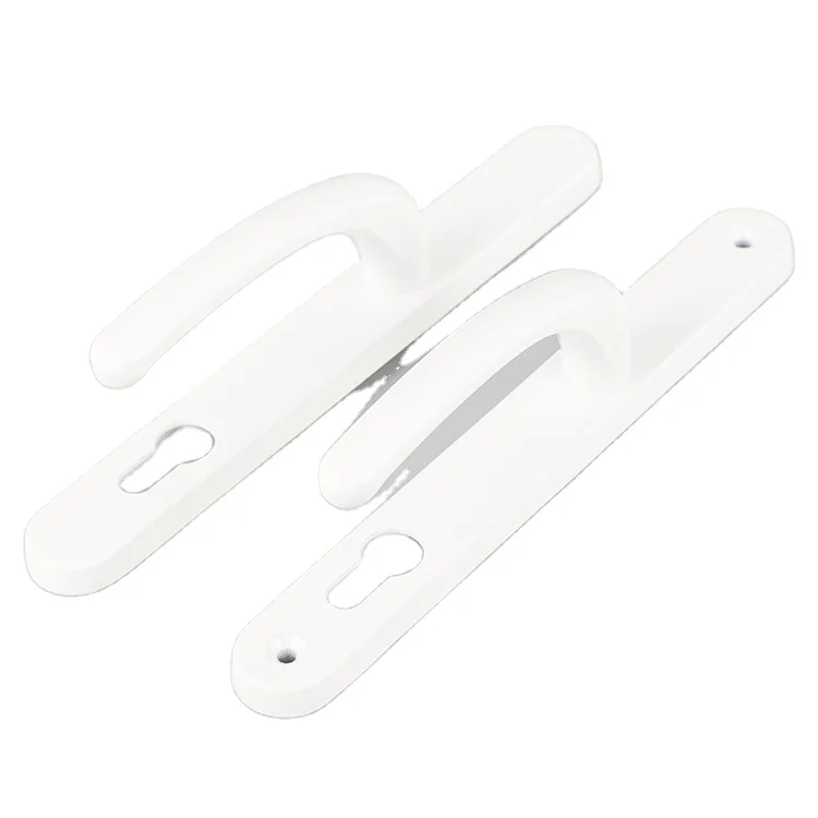 Modern Design Italian luxury interior main security White Powder Coating chrome Aluminum alloy lock  Door hardwar Handle