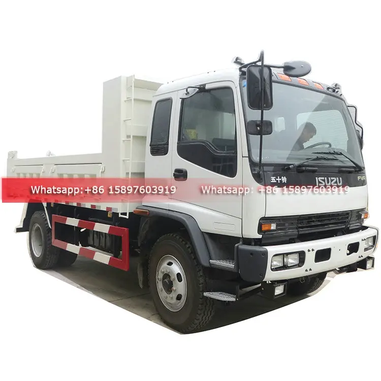 Good Quality I-SUZU FVR 240HP Euro 5 Engine  10Tons -15Tons Tipper Truck Car Good Price For Sales