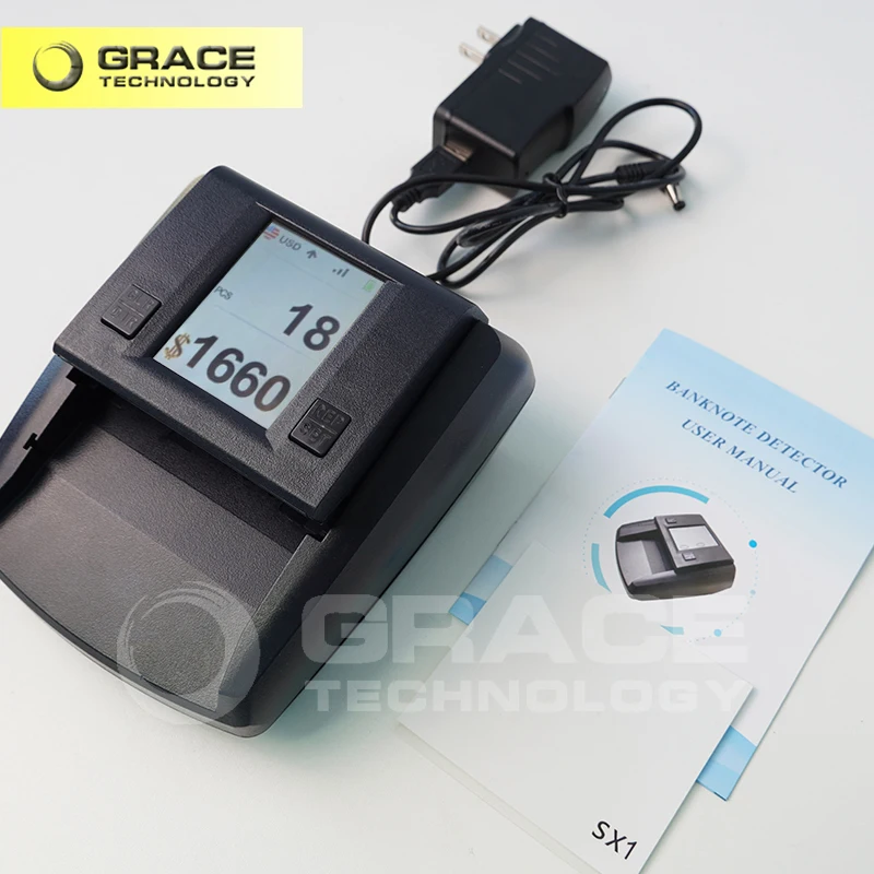 IR UV MG WM Money Detector Verify Authenticity of Banknotes Securities Documents Fake Money Detecting Machine