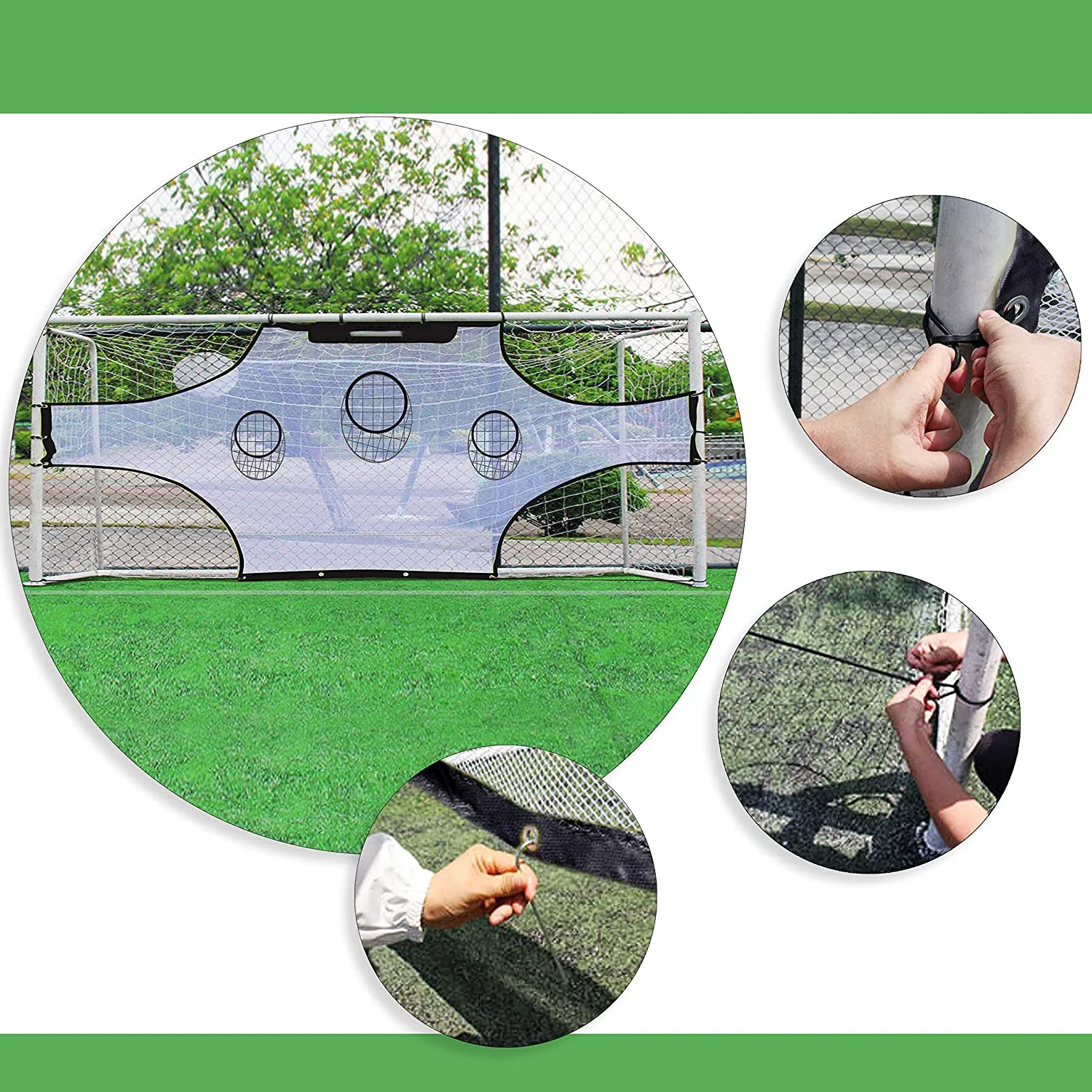 High Quality Portable Football Baseball Hitting Soccer Goal Target Net