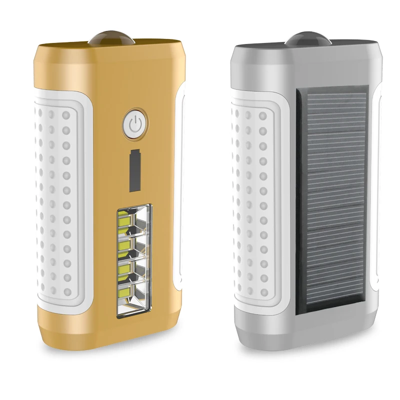 Waterproof Solar Power Bank 20000mah Solar Charger Waterproof 10000mah 8000mah Portable  Power Bank  With LED Light