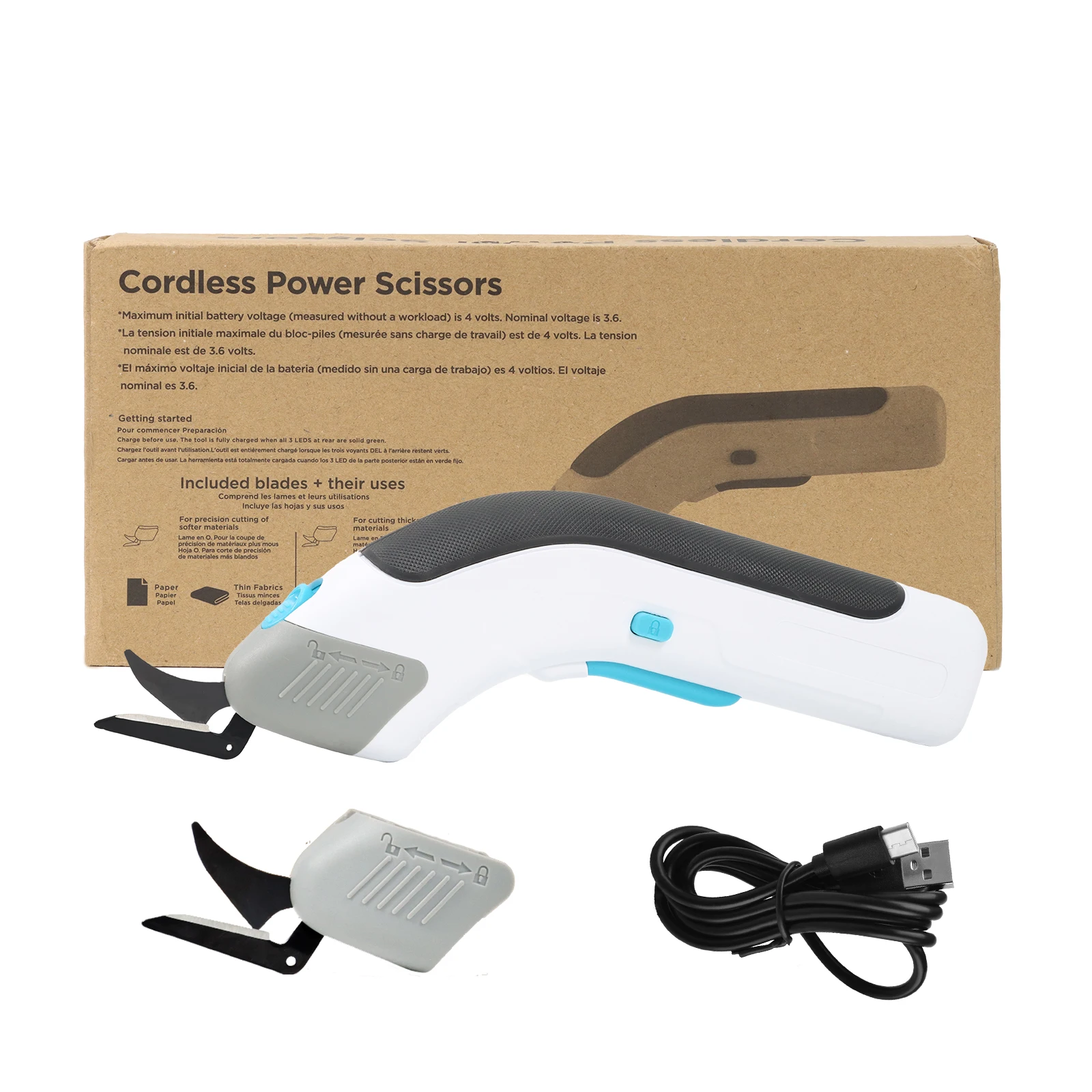 Professional Shears Cutting Tool Automatic Cordless Electric Scissors Fabric Cutter