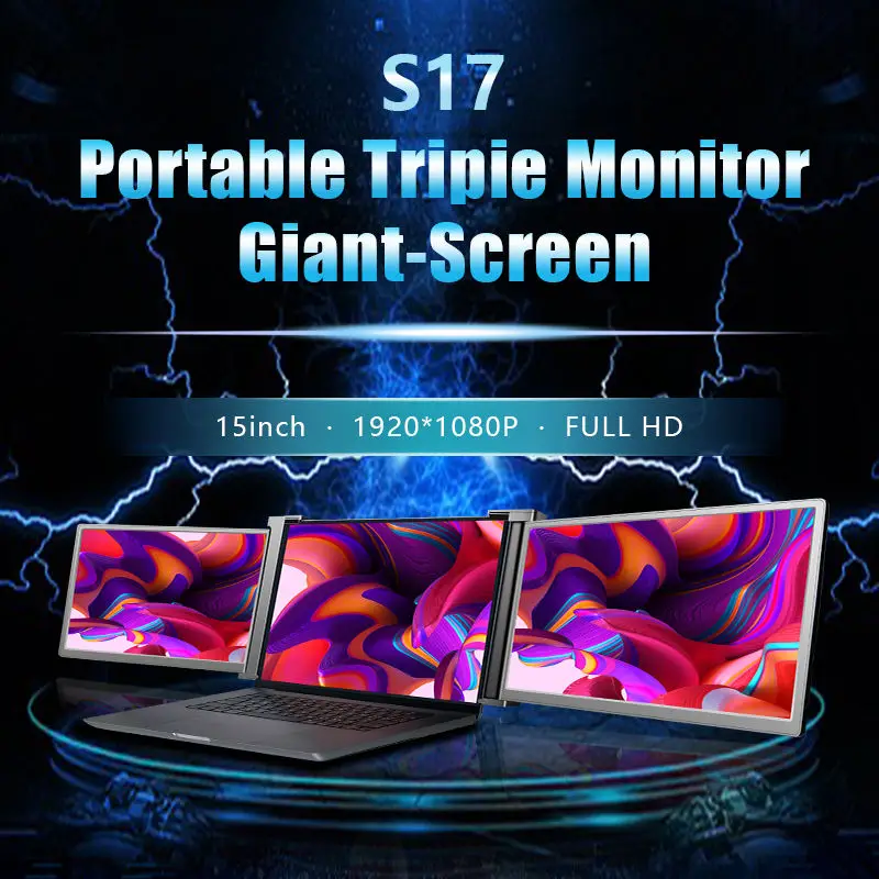 Factory supplier extended monitor Portable Monitor triple laptop monitor for Macbook