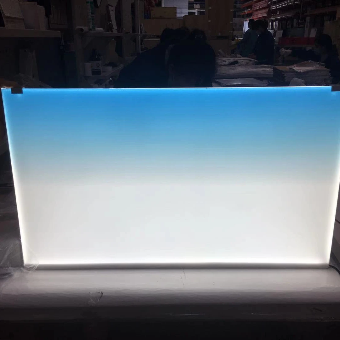 fish tank backlight acrylic PMMA led panel for aquarium customized size