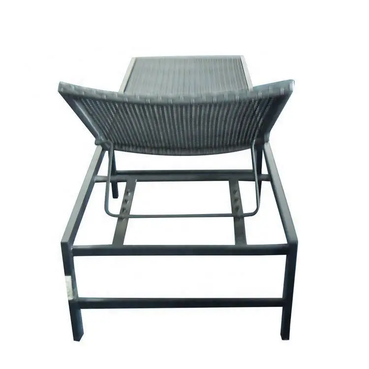 Yinzhou Living Bed Chaise Longue Rattan Pool Sunbed Outdoor Wicker Sun Lounger